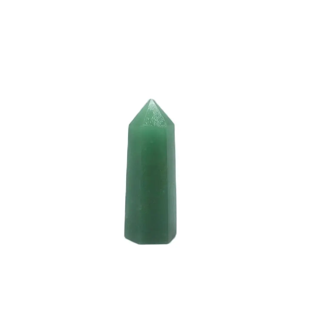 

Natural stone jade crystal wand point home feng shui chakra healing stones tower dongling jade obelisk