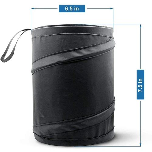 Imagen 2 del producto Bolsa de cubo de basura plegable para almacenamiento de coche, contenedor de basura de tela Oxford, soporte organizador de residuos, cubo de basura Universal