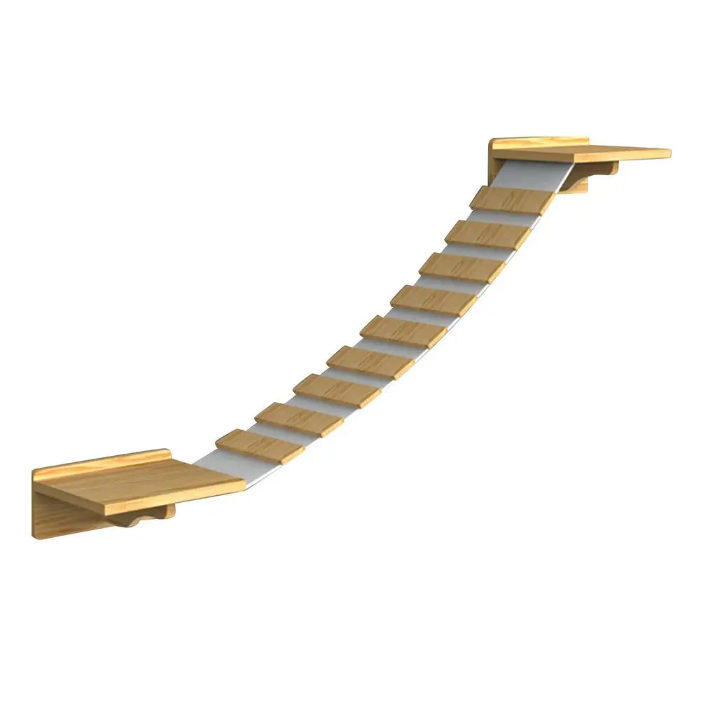 Pet Wall-Mounted Jumping Platform Cat Ladder Steps Cat Scratching Toys Pet Cat Wall Mount Staircase Climbing Shelf Cat Climber