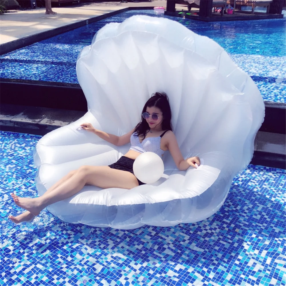 

WolFAce Swimming Pool Inflatable Water Mattress Toys Bathing Mattress Rubber Ring Shell Unicorn Kayak Boat Ring Dropship