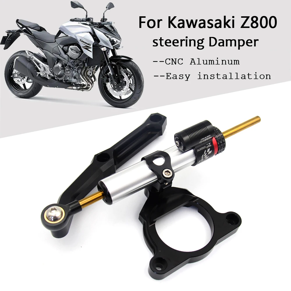 For Kawasaki Z800/E version 2013-2016 15Motorcycle Accessories Steering Stabilize Damper Bracket Mount Motorbike Damper Steering