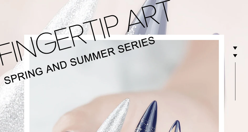 Clou Beaute 8ml Gel-Nagellack Bunter Glitzer UV-Nagelgel Vernis Semi-Permanent Glasflasche Blau Grün Weiß Aushärtbares Gel-Nagellack – Detail 7