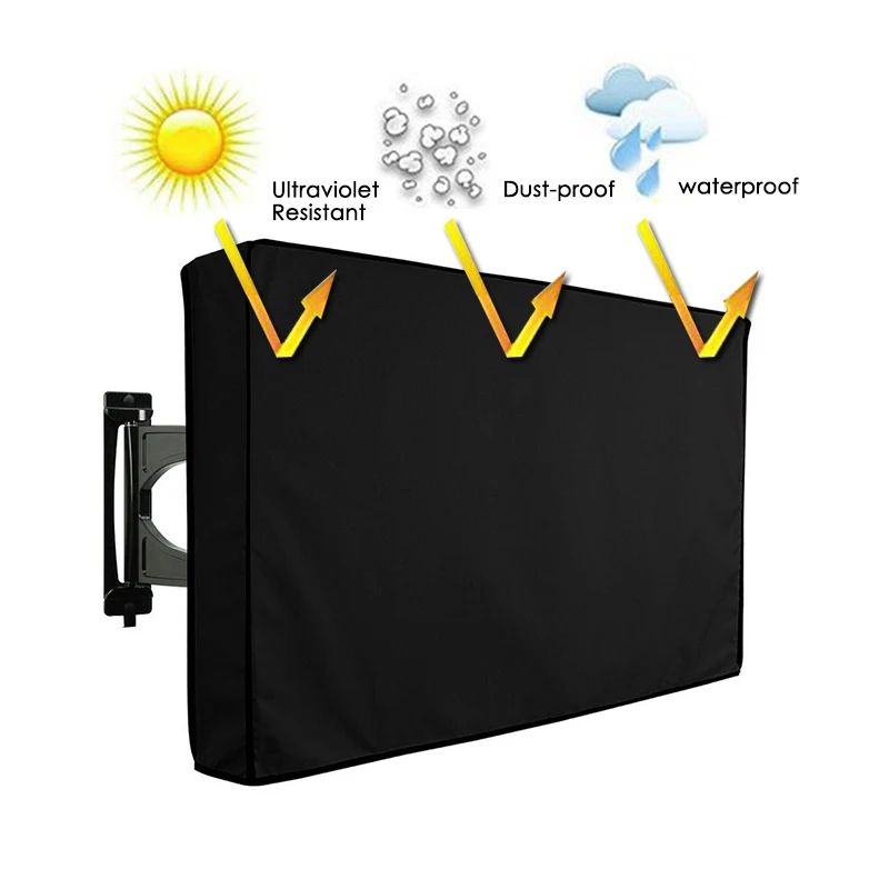 

TV Cover for 22 55 inch LCD TV Dust-proof Microfiber Cloth Protect LED Screen Weatherproof Outdoor Waterproof TV Cover