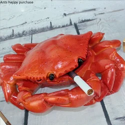 Crab ashtray With cover Resin ashtray Ash storage tray Storage Box Ash tray decorations Crafts Ornaments Smoking Accessories