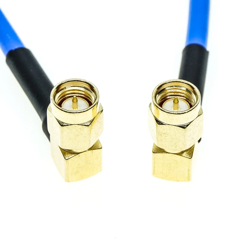 RG402 SMA Male Right Angle to SMA Male Right Angle RG-402 Semi Flexible RF Coaxial Cable  0.141\