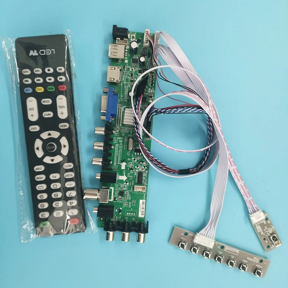 

Kit for B156RW01 remote TV VGA USB LED Controller board DVB-T signal 3363 digital 15.6" 40pin LVDS 1366X768 HDMI AV