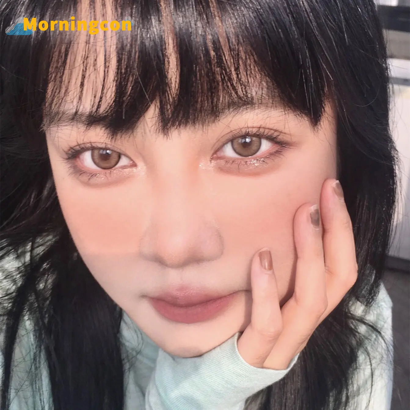 MORNINGCON NINI Brown Myopia Prescription Soft Colored Contact Lenses For Eyes Small Beauty Pupil Make Up Natural Yearly
