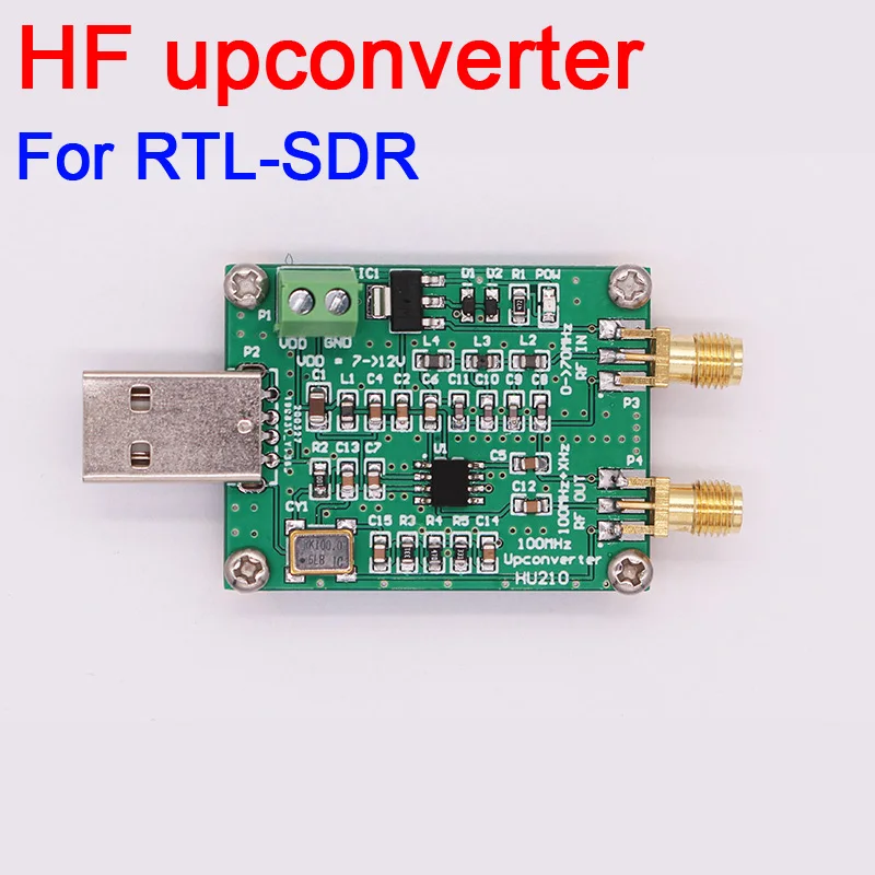 SDR HF upconverter module usb interface for RTL-SDR Receiver with 100MHz oscillator