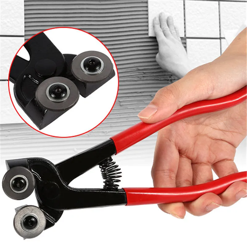 Glass Mosaic Tile Pliers DIY Manual Round Ceramic Pliers Cutter for Home DIY Decoration Mercantile Wheeled Nipper Hand Tools