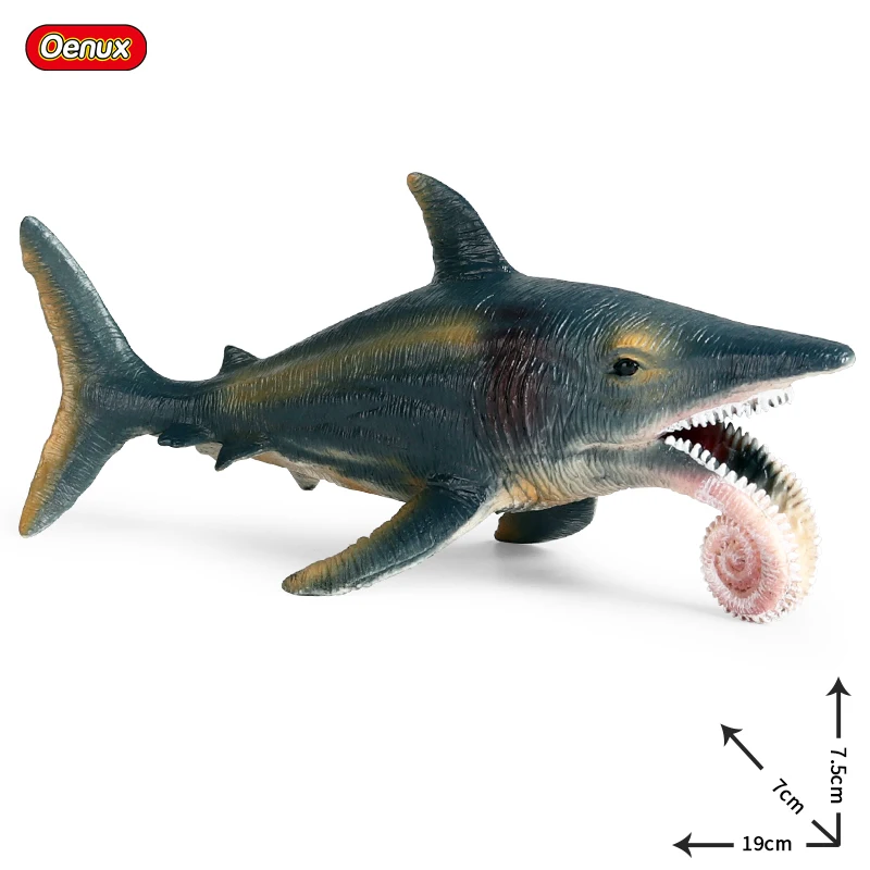 Oenux Prehistoric Savage Mosasaurus Megalodon Mammuthus Jurassic Dinosaurs Sea Life Animals Model Action Figures Toy Kids Gift