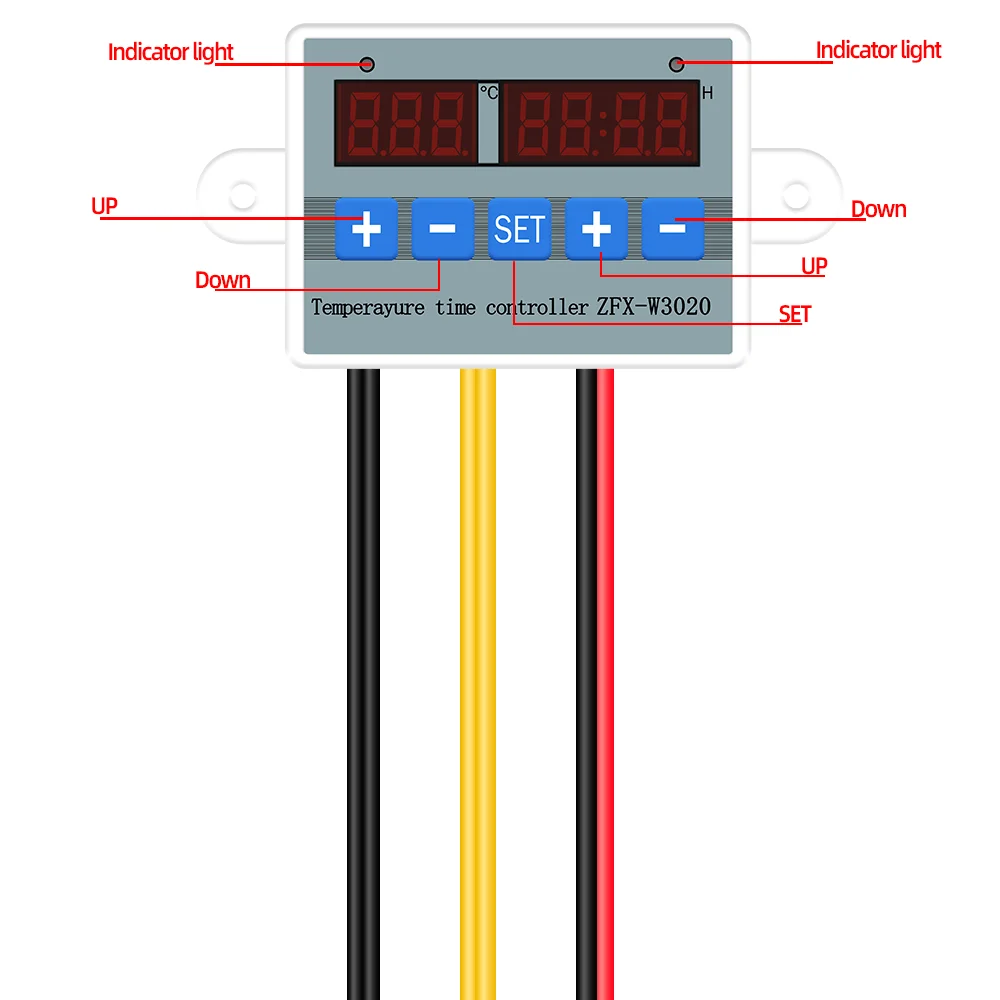 ZFX-W3020 Temperature Time Controller Thermostat Control Controller Thermoregulator Timer Control Module 12V/24V/220V 20%off