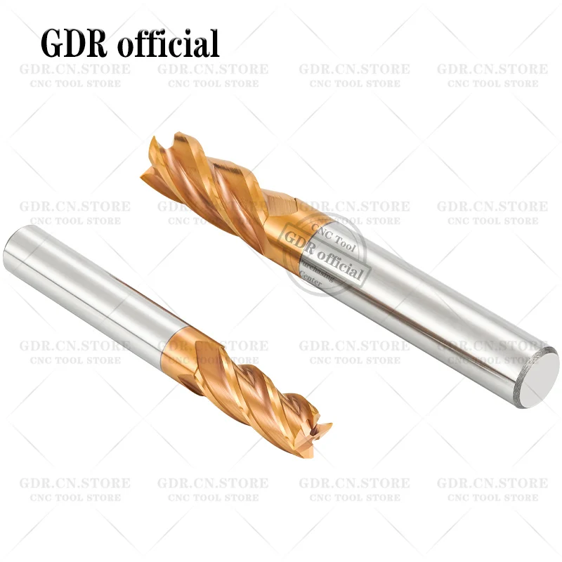 HRC55-fresa de carburo de tungsteno, herramienta de corte de acero de tungsteno, 4 flautas