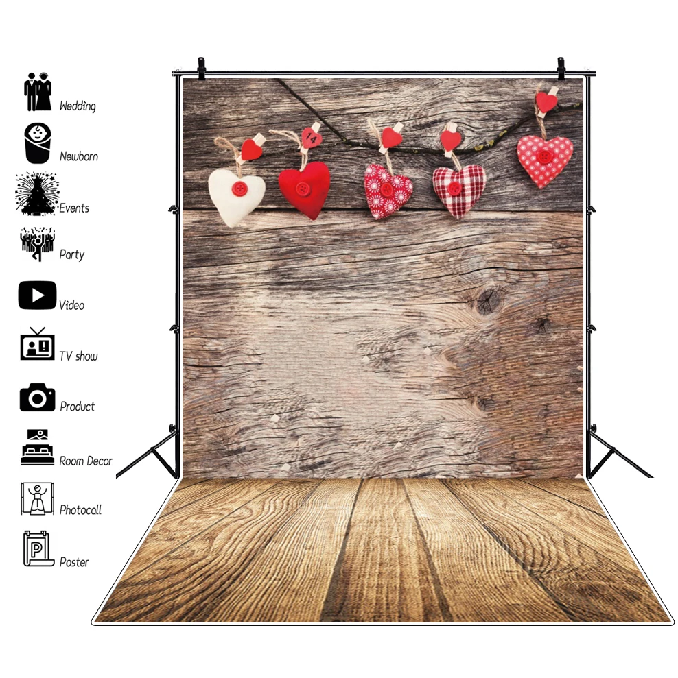 Laeacco Old Wooden Boards Photo Background Christmas Child Portrait Toy Photocall Poster Plank Texture Floor Photograph Backdrop