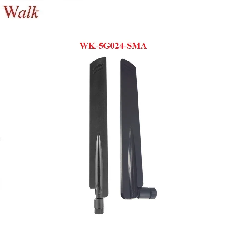 wide range 600-6000MHz 2g 3g 4g 5G SMA rubber antenna omni directional 5dBi high gain flexible 5g antenna