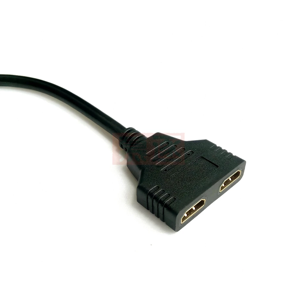 Banhado a ouro DVI 24 + 1 macho para 2 * HD-compatível Feminino Splitter Cabo Adaptador cabo para HDTV LCD DVI-D HD conversão 1080P