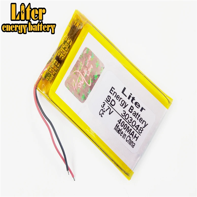 303048 303050 3.7V 400mAh Lithium Polymer Lipo Battery  For MP3 MP4 Remote Control Electric Toy  Router