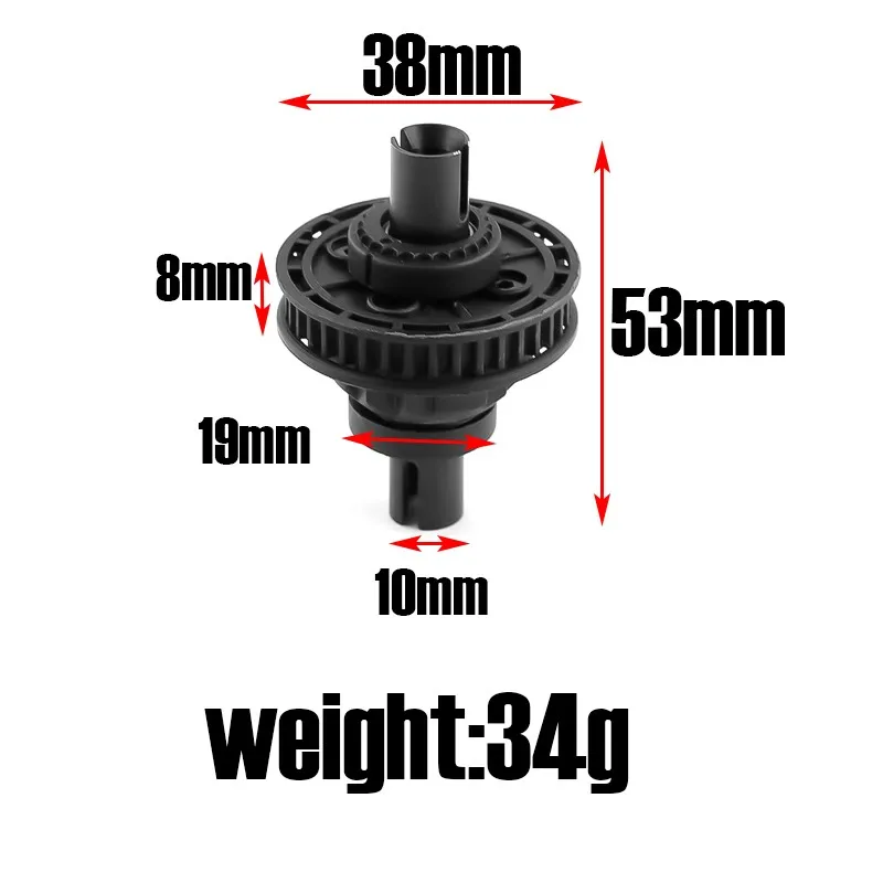 1 Pcs RC Differential Für Sakura S XI XIS D4 1/10 RC Auto Buggy Lkw Teile Differential Zahn Unterschied 38T Pulley