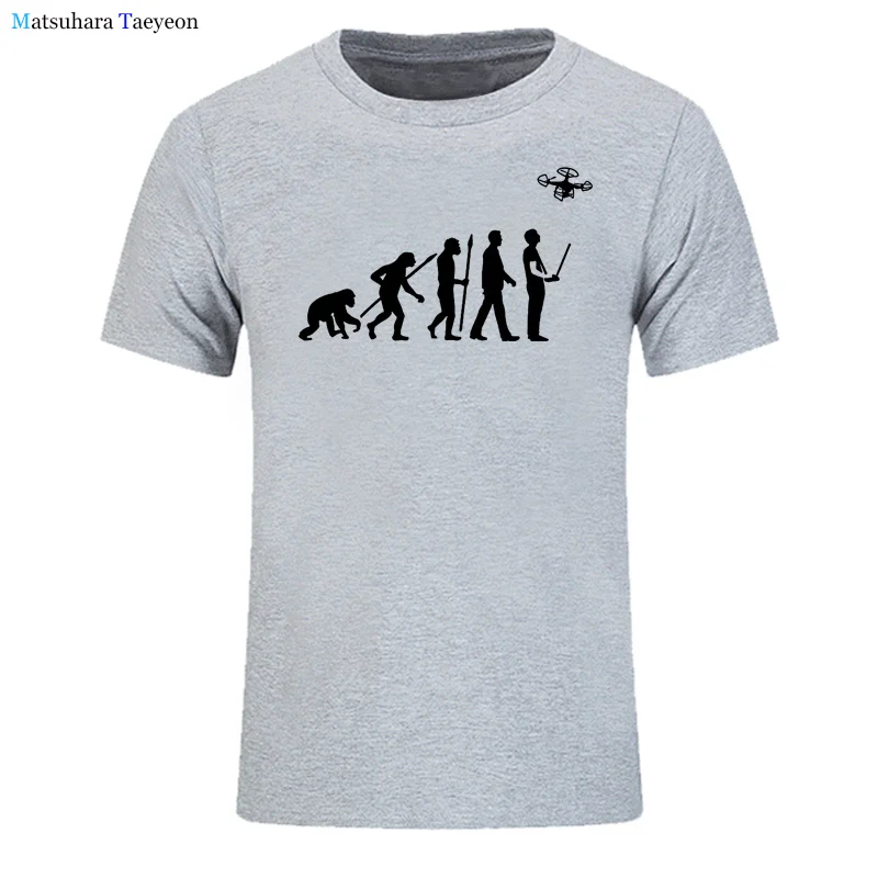 Quadcopter T-Shirt Funny Drone Shirt Evolution T Shirt New Summer Men Hot Sale Fashion Casual Printed Top Tee Cotton T-shirts