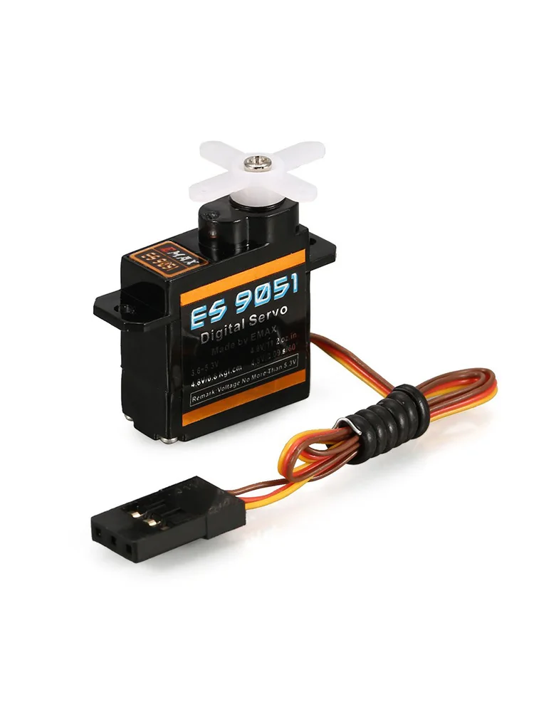 10Pcsemax ES9051 4.3G Digitale Plastic Gear Servo 4.8V 0.8Kg 0.09 Sec/60 Graden Voor Rc fpv Vaste Vleugel Vliegtuig Copter Accessoires - afbeelding 2