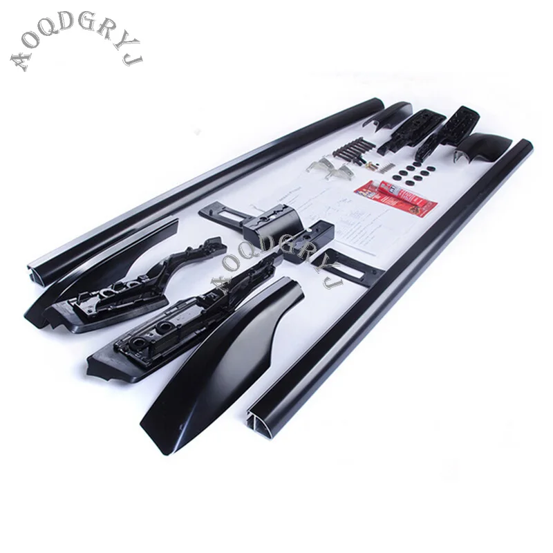 Auto Parts Black Aluminium Roof Rack Luggage Carrier Fit For Toyota Land Cruiser LC200 2008-2020