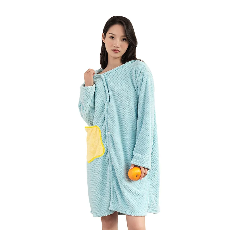 Wearable Microfiber Bathrobe Woman Shower Female Soft Bath Towel With Sleeves For Adults Bath Sauna Towels Bathroom