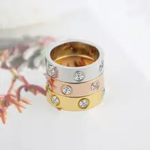 Luxury 6 Crystal Love Ring for Women #2