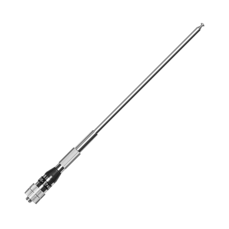 SMA-Female UHF 400-470Mhz Walkie Talkie Antenna Metal Telescopic Antenna High Gain Mast Two Way Radio Aerial For HYT TYT LINTON