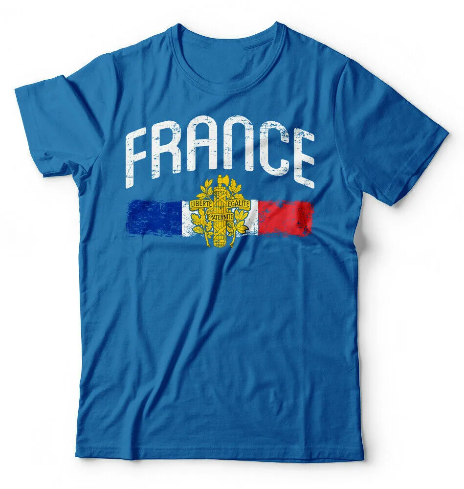 France Badge Flag T-Shirt French Heritage Summer Cotton Short Sleeve O-Neck Men's T Shirt New S-3XL