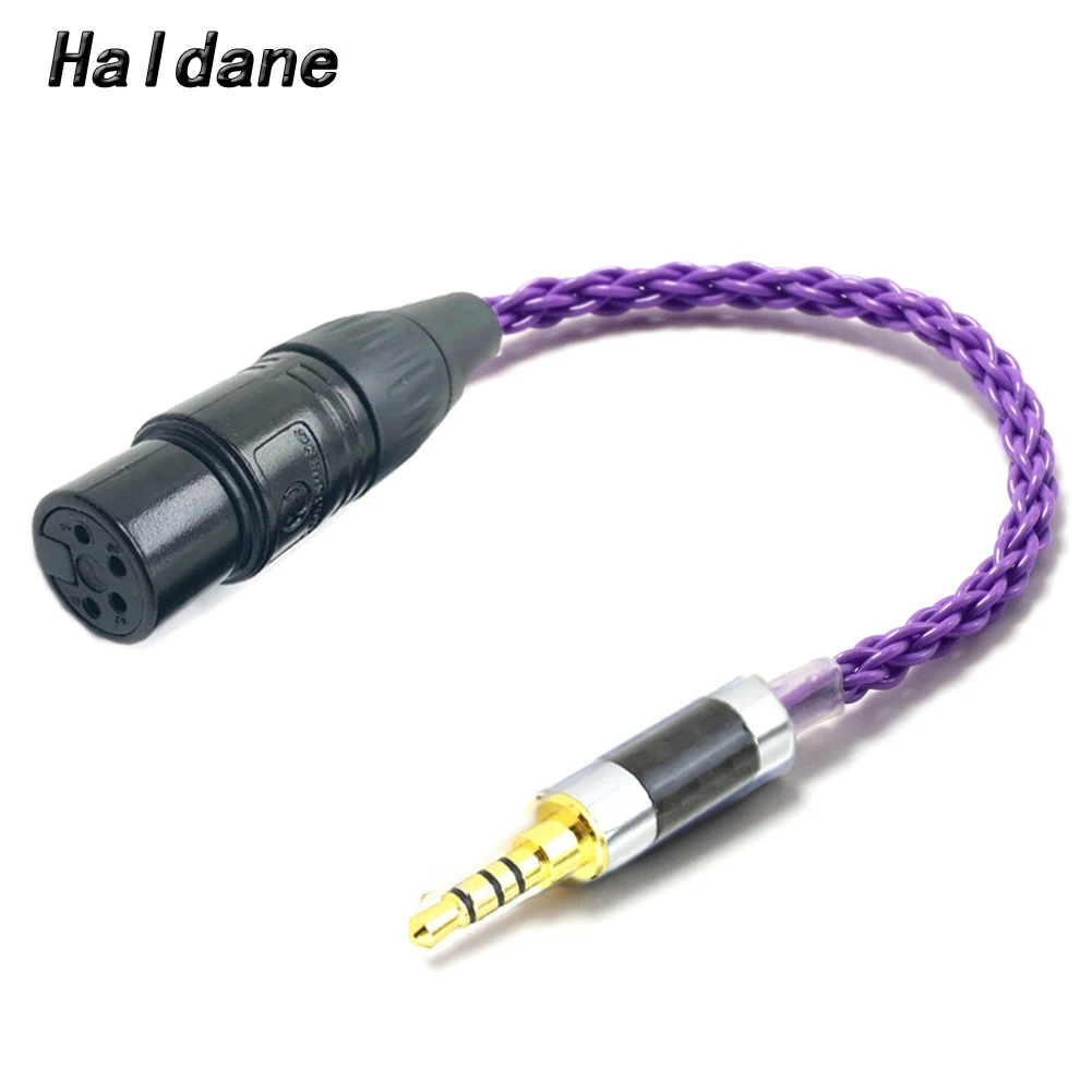 

Haldane HIFI Carbon Fiber 3.5mm TRRS Balanced Male to 4-Pin XLR Balanced Female Audio Adapter Cable 3.5mm to XLR Connector Cable