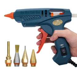 Hot Melt Glue Gun 50W/150W 100W Copper Nozzle for 11mm Glue Sticks Home Craft DIY Adhesive Hot Gun Tool Bag