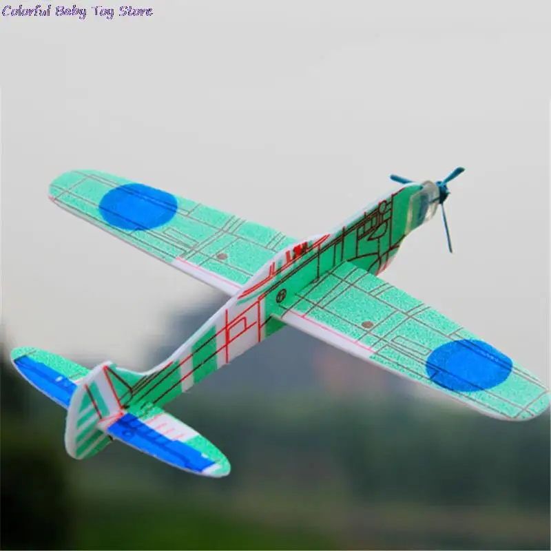 Foam Hand Throwing Airplanes toy Flight Mode Glider Inertia Planes Model Aircraft Planes for Kids Outdoor Sport Random