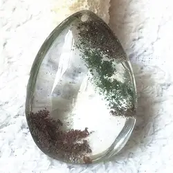 Natural Ghost Phantom High Quality Quartz Crystal Gem Specimen Healing Stone Pendant Home Decoration Accessories Drop Shipping