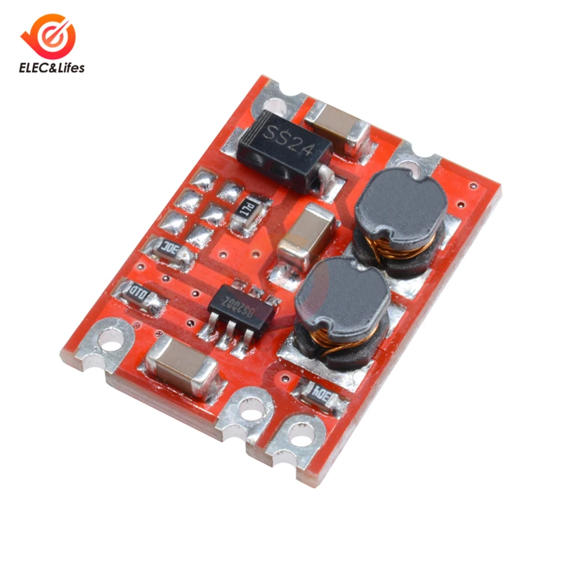 5Pcs DC-DC 2.5V-15V to 3.3V 4.2V 5V 9V 12V Automatic Buck Module Boost Module Step Up/Down Module Voltage Regulator Power Supply