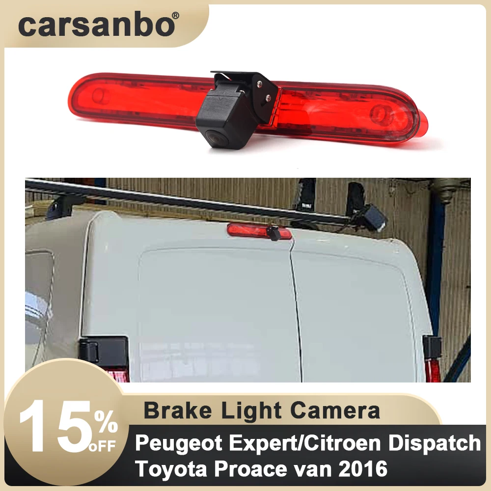 

Car Brake Light Reverse camera For Peugeot Expert/ Citroen Dispatch/Toyota Proace van 2016 with 7 inch rearview mirror optional