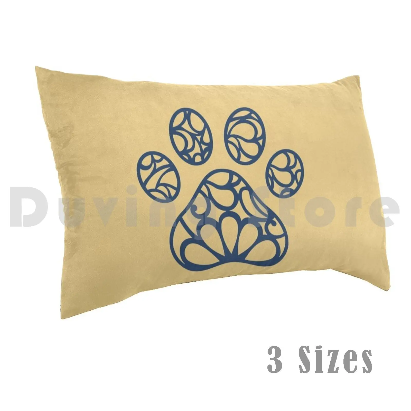 * * * Nice Dog Paw Mandala * * * Pillow Case 20*30 Inch Mandala Dog Paw Animal Paw Cat Paws Blue Boho Cute Dog Paw