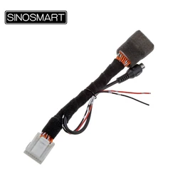 SINOSMART 16PIN Reverse Camera Adapter Cable with 6V Output for Renault Kadjar OEM Screen | CVBS Input C16