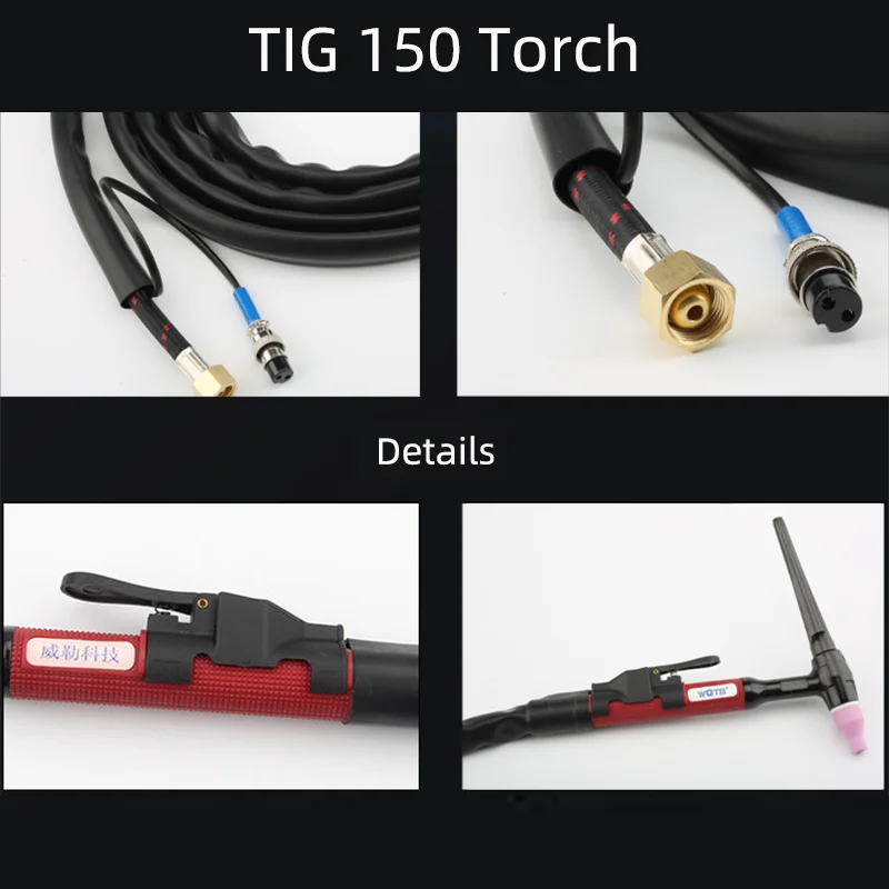 Tig Welding Torch Air Cooled Welder QQ150 4m Shield Cup Electrode holder ceramic cup for QQ-150 QQ-150A  for tig WS200 WS250