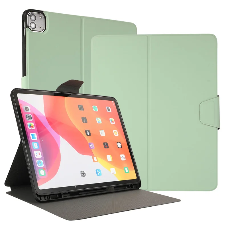 

Magnetic Flip Cover For iPad Pro 12.9 11 Case 2021 2020 Folding Smart Cover For iPad Pro 12 9 2021 2020 Case With Pencil Holder