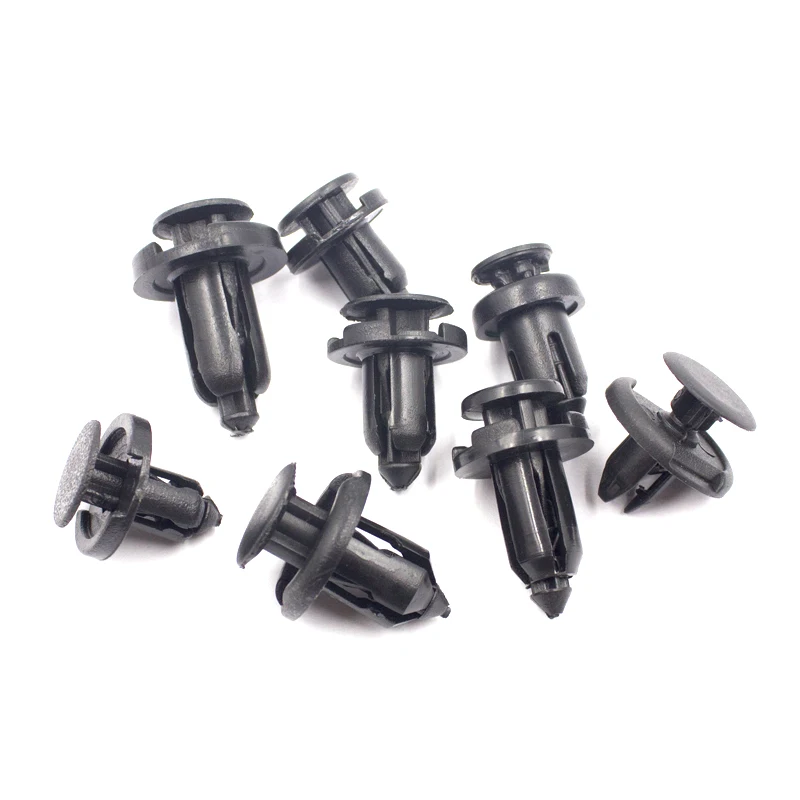 Black Plastic Rivets for Honda Toyota Nissan Subaru Car Fender Bumper Clip Retainer Push Pin 7.5mm 8mm 9mm 10mm Quick delivery