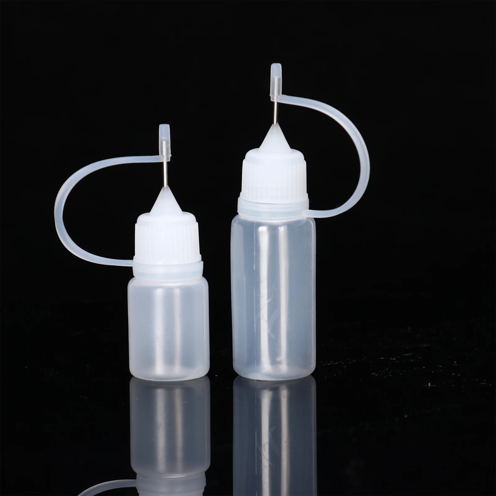 10Pc Refillable Squeezable Needle Empty Bottle Point Line Diy Polymer Clay Pigment Tools Gift Mini Funnel Needle Tip Glue Bottle