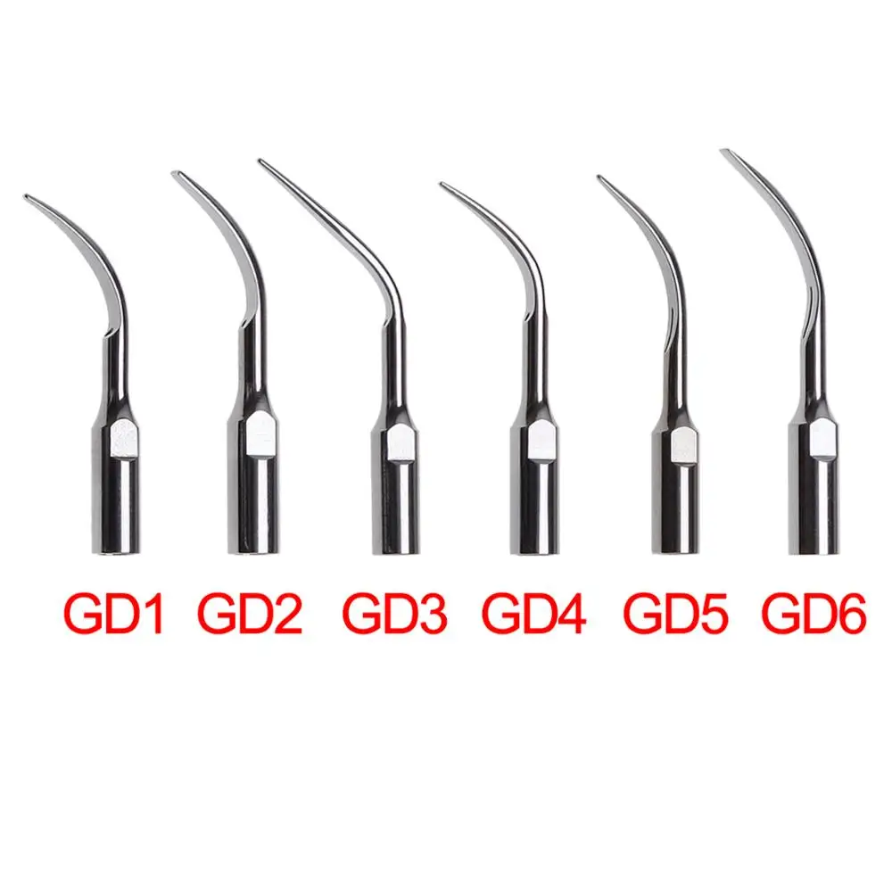 5Pcs Dental Ultrasonic Scaler Stainless Steel Tip Fit DTE SATELEC GD1-GD6 SKYSEA CE Certified