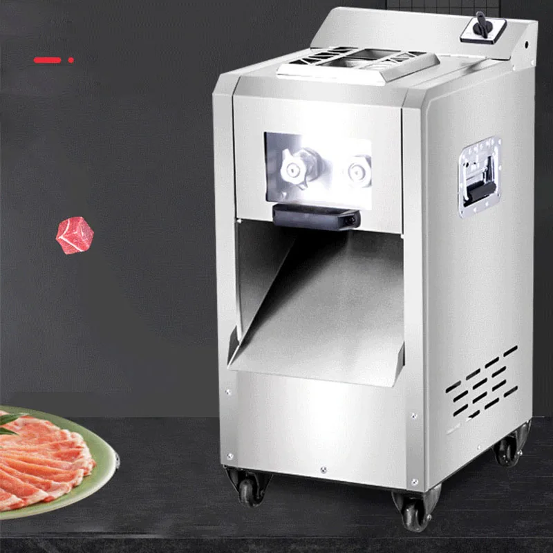 Electric commercial meat cutter  machine Cube Dicer Sliced meat cutting machine Stainless steel meat slicer machine