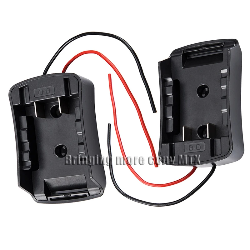 Adaptador de alimentação para makita & 18v bateria montagem de energia conector adaptador doca titular com 12 fios awg adapte para dewalt novo