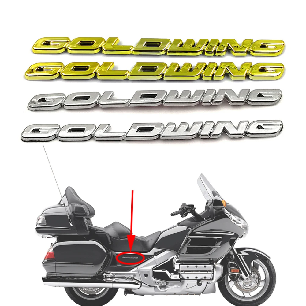 Insigne d\'emblème 3D de moto, autocollant précieux de carburant, autocollant de protection de tampon, Honda GOLDWING GL1800 GL 1800