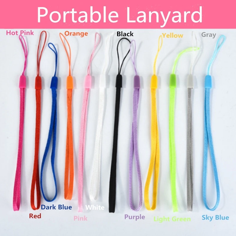 الملونة الهاتف الحبل موضة حزام المحمولة حبل قصير معصمه مكافحة سقوط الهاتف المحمول الحلي مكافحة خسر الهاتف الحبل قطاع