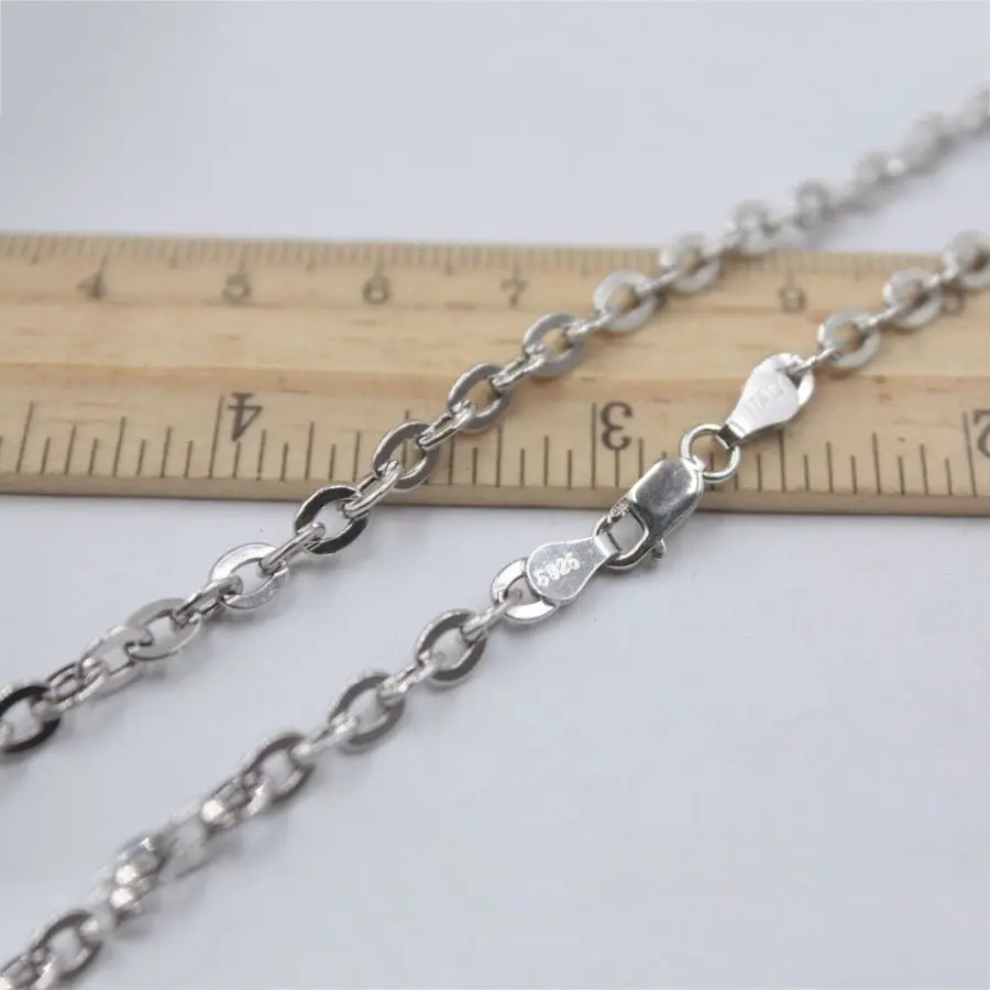 

20INCH Pure 925 Sterling Silver Necklace 2.8mm Cable Link Chain Necklace