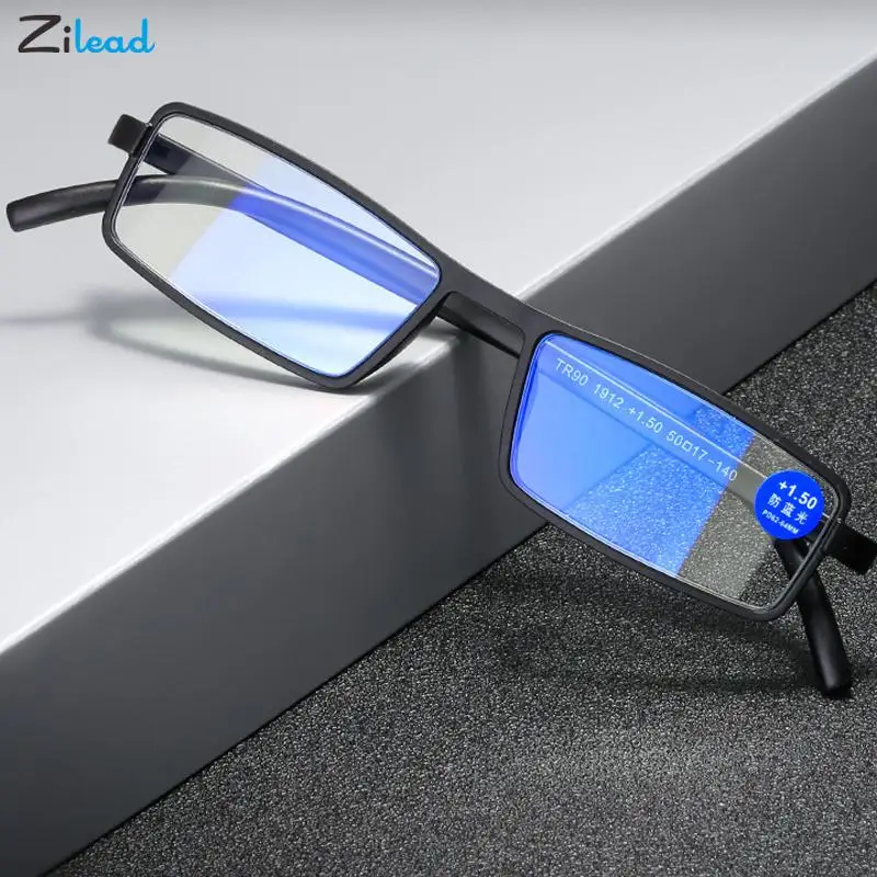 

Zilead Reading Glasses Ultralight Small Square Presbyopia Eyeglasses Women Men Prescription Optical Eyewear Diopters+100 To+400