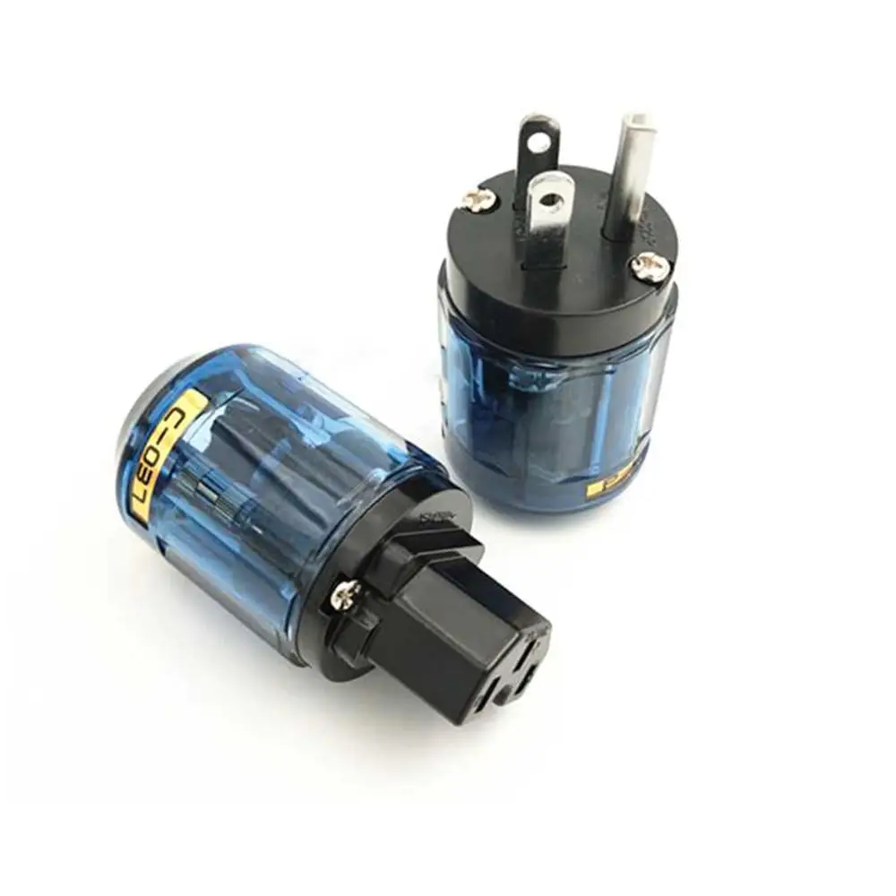 Hifi الصوت الروديوم النحاس النقي P-037 & C-037 الولايات المتحدة قابس طاقة موصل الطاقة + IEC أنثى التيار المتناوب سلك الطاقة موصل #5