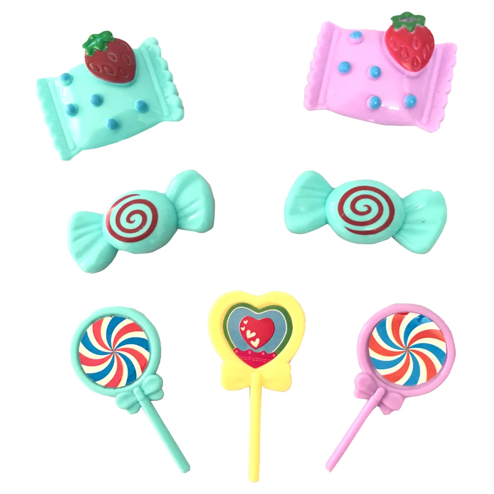 NK 1 zestaw Miniaturowe jedzenie dla lalek Suger Cute Lollipop Cake dla lalek 11,5 cala Akcesoria dla lalek 1:12 DIY Zabawka dla dzieci Prezent