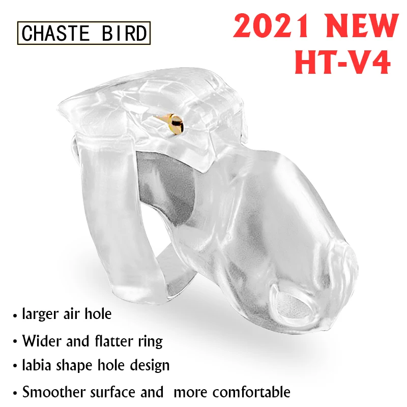 CHASTE BIRD-dispositivo de castidad para hombre, conjunto de HT-V4, jaula para el pene, anillo de Bondage, cinturón fetiche, juguetes sexuales para